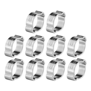 Imagem de Braçadeira de Mangueira Galvanizada de Ferro Galvanizado, Clipe de Tubo, 5-23mm para Gasolina Com Silicone ou Mangueiras de Borracha Em Automóveis Com 10 Peças (11-13Mm)