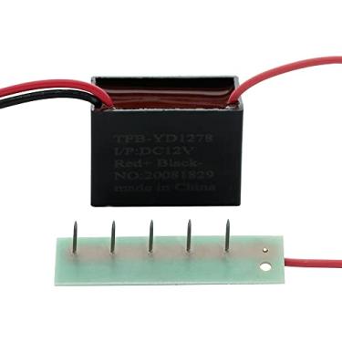 Imagem de SHOPCORP Gerador de íons negativos 12VDC – Módulo ionizador de plasma com agulhas de aço inoxidável MicroPin para aplicações estáticas, sistemas HVAC e circulação de ar