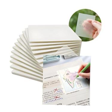 Imagem de Kit 2 Bloco Post It 50 Unidades Notas Adesivas Transparentes - JN ECOM