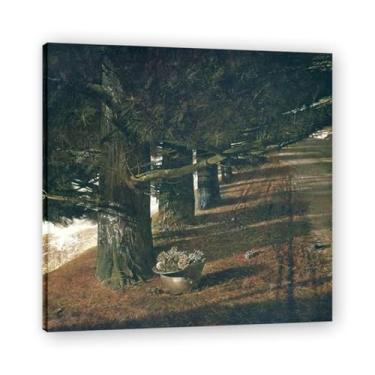 Imagem de Impressão em tela Pine Baron Andrew Wyeth - Arte de realismo americano, aquarela e pintura de têmpera de ovo para decoração de casa 20 x 20 cm