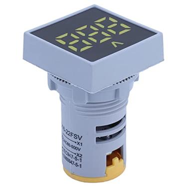 Imagem de Voltímetro Digital Com Display LED, Indicador de Sinal de Tensão, AD16-22FSV Display de Voltagem CA 60-500V AC Painel Fosco Medidor de Voltagem Digital para Eletricidade,