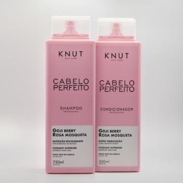 Imagem de Kit Knut Cabelo Perfeito Tratamento Rosa Mosqueta Shampoo 750ml Condic
