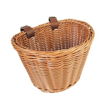 Imagem de Colaxi Casquete de bicicleta infantil cesta de ciclismo dianteiro Crianças portáteis Ciclismo de bicicleta decoração de para acampar compras ao ar livre, M