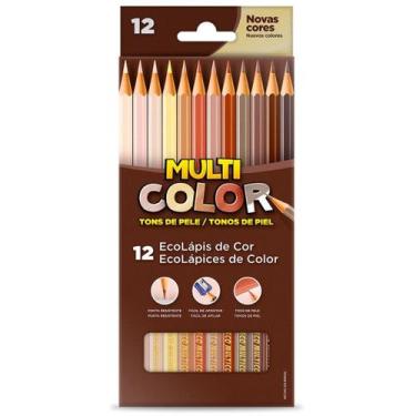 Imagem de Lápis De Cor Tons De Pele Faber Castell Multicolor 12 Cores Cores Viva