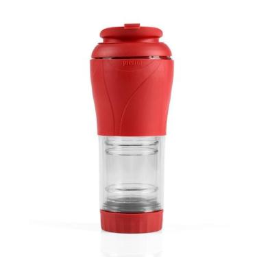 Imagem de Cafeteira Portátil Manual 350ml - Pressca, Vermelho