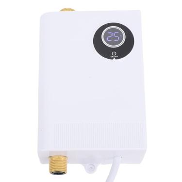 Imagem de Aquecedor de água Sem Tanque, LCD Tela Digital Mini Aquecedor de Água Em Instalação Pia Aquecedor de Água Hot para Apartamento de Cozinha RV (Plugue UE 220V)