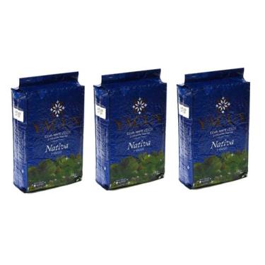 Imagem de Kit 3 Erva Mate Nativa à Vacuo Yacuy 1kg