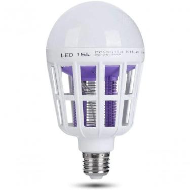 Imagem de Lâmpada Led Com Mata Mosquito Insetos Elétrico 15W