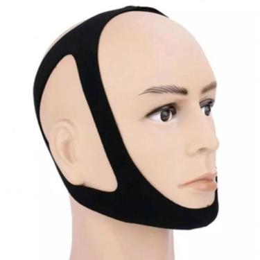 Imagem de Faixa Cinta De 3 Pontos Anti Ronco Apnéia Cabeça E Queixo