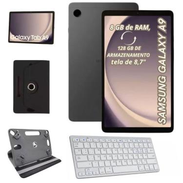 Imagem de Tablet Galaxy Tab A9 Chip 4G 8.7 POl 128gb 8gb Ram C Teclado Bluetooth