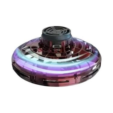 Imagem de Crianças LED UFO Mini Drone Helicóptero Voador Spinner Fingertip Gyro 