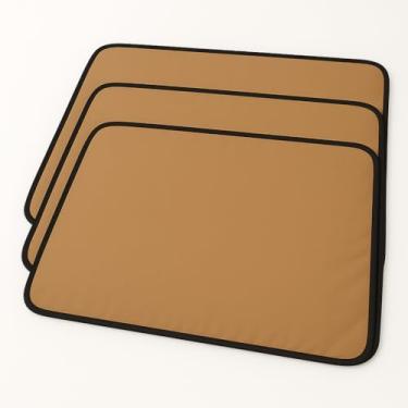 Imagem de 3 Protetores Para Colchão Lavável Uso Geriátrico e Infantil - 100x70cm - Absorvente e Impermeável (Marrom)
