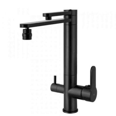 Imagem de Torneira Monocomando Giratória de Filtro Ibiza Preta - Bela Metais, Pr