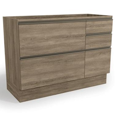 Imagem de Balcao Pia Sem Tampo 1P 4G 120 cm Maxxi G746 Nogal Kappesberg