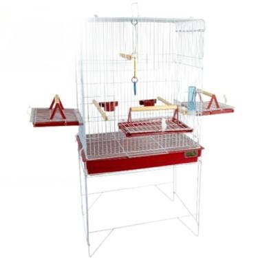 Imagem de VIVEIRO GAIOLA CALOPSITA PASSÁROS AVES TRIPLEX(CONFORT BRANCO-VM)
