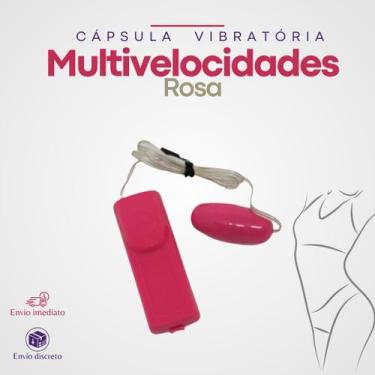 Imagem de Cápsula Vibratória com Controle com Fio Multivelocidade Pink Lovetoys 
