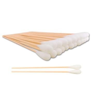 Imagem de Cotonetes de algodão grandes de 150 cm de comprimento, 150 peças de cotonetes grandes com alça de bambu para cães, especificamente projetados para cães, cotonetes de algodão grandes profissionais