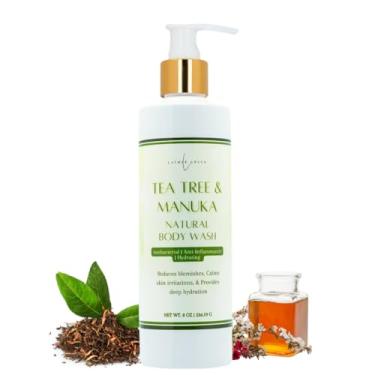 Imagem de LatherGreen Sabonete Líquido Corporal Natural com Óleos de Tea Tree e Manuka – Antisséptico, Hidratante e Refrescante – 250ml