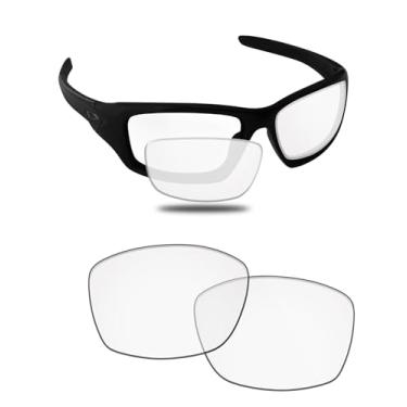 Imagem de Fiskr Lentes polarizadas de substituição compatíveis com óculos de sol Oakley Valve New 2014 OO9236, resistente a impactos e ajuste perfeito, Transparente., One Size