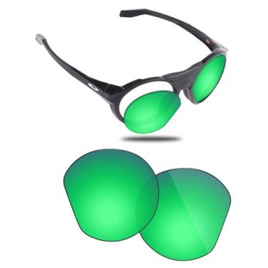 Imagem de Fiskr Lentes polarizadas de substituição compatíveis com óculos de sol Oakley Clifden OO9440, resistente a impactos e ajuste perfeito - verde esmeralda