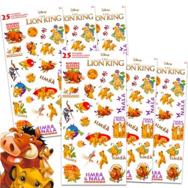 Imagem de Disney Adesivos Do Rei Leão Para Crianças - Pacote Com 150 Sacolas De Lembrancinhas, Chá Bebê, Artesanato E Mais, Artigos