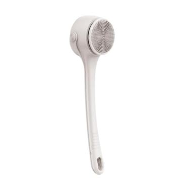 Imagem de Kokiya Escova elétrica para banho, escova para costas, à prova d'água, cabo duplo longo, com 4 cabeças, Bege