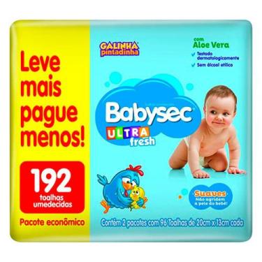 Imagem de Toalha Umedecida Babysec Ultrafresh 192 Unidades, 192 Unidades