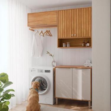 Imagem de Armários Multiuso para Área de Serviço 3 Peças com 5 Portas Divina - M