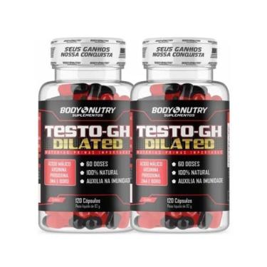 Imagem de KIT 2X Suplemento Vitaminas Dilated - 120 Cápsulas vermelho Body Nutry - Preto+Vermelho-Unissex