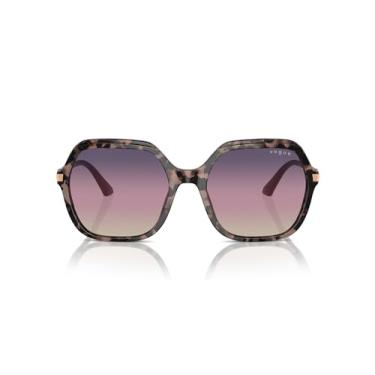 Imagem de Óculos de Sol Vogue Eyewear 0VO5561S 3150U6 Tam 56 / Rosa Tartaruga - Lentes Marrom Gradiente