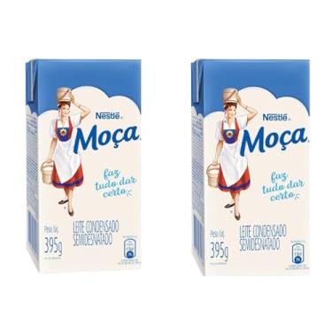Imagem de kit com 2 Moça Leite Condensado Tetra Pak, 395g