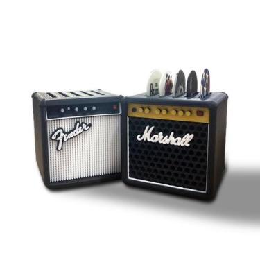 Imagem de Kit Suportes para 5 Palhetas 2 Unid Mini Amplificador Guitar - OntheLi