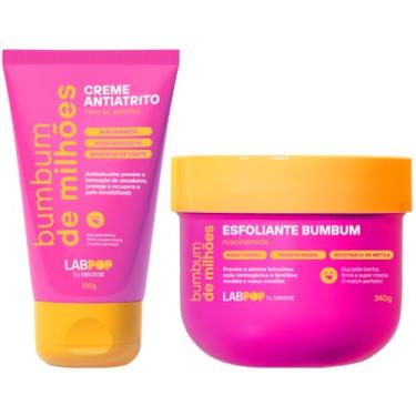 Imagem de Kit Bumbum De Milhoes Creme Antiatrito E Foliculite + Esfoliante Labotrat 240g
