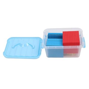 Imagem de Estink Base Dez Blocos Matemática Manipulatives Contando Cubos Lugar Valor Blocos para Crianças Matemática Aprendizagem Hands On Ensino Ferramentas Com Base Plástica Ten Classroom Set