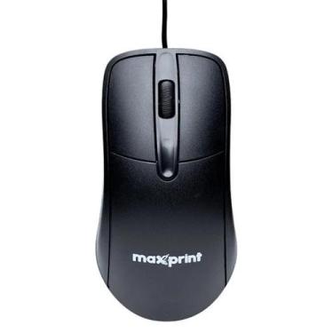 Imagem de Mouse OfficeEasy Preto com Fio USB2.0 1200DPI Maxprint