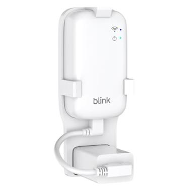 Imagem de Suporte de parede de tomada para núcleo de módulo Blink Sync, suporte de suporte de núcleo de módulo de sincronização para câmera de segurança externa/interna Blink, sem bagunça, sem fios de