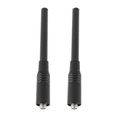 Imagem de SING F LTD Antena telescópica de ganho de banda dupla NA-773 SMA conector fêmea compatível com rádio Baofeng UV-5R UV-B5 82