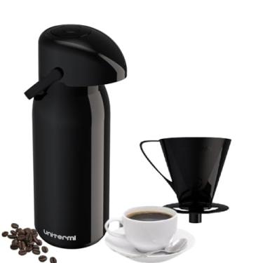 Imagem de Garrafa Térmica 1,8 Litro Verona + Suporte Filtro Coador (Preto)