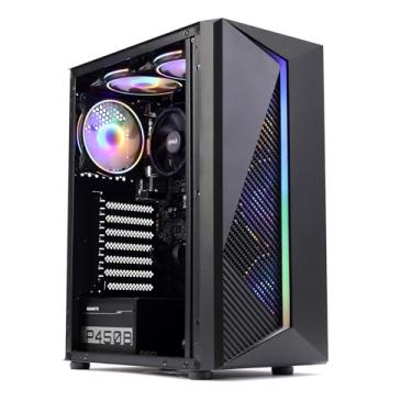 Imagem de MXZ Computador para jogos de mesa PC doméstico e escritório R5 5600GT, 16GB DDR4 3200, SSD NVME 1 T, 6 ventiladores RGB, WiFi e Win 11 Pro 64-bit Ready