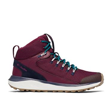 Imagem de Columbia Trailstorm Tênis feminino de caminhada impermeável médio, Marionberry/Deep Water, 5