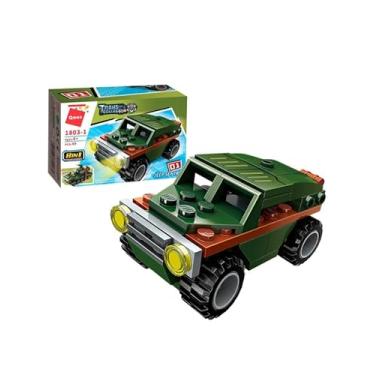 Imagem de Keepplay Bloco de Montar Jipe Militar Combat Zones Series