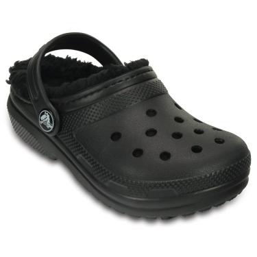 Imagem de CROCS Classic Lined Clog K - Black/Black - C4, 203506-060-C4, Kids Unisex, Black/Black, C4