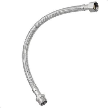 Imagem de Rabicho Engate Mangueira 60 cm Trançado Aço Inox Flexível Lorben GT625