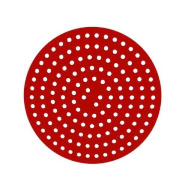 Imagem de Forro Protetor Redondo Para Air Fryer Fritadeira De Silicone Tapete Gr