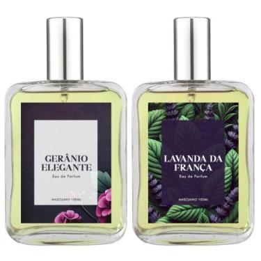 Imagem de Kit Perfume Masc. Gerânio Elegante E Lavanda Da França 100Ml - Essênci