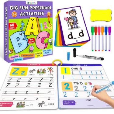 Imagem de Livro de atividades de aprendizagem pré-escolar HOQEEWIPE para criança