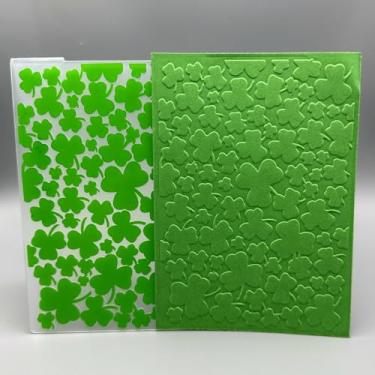 Imagem de Pasta de plástico em relevo 3D, textura de trevo, 4,13 x 5,83 polegadas para fazer cartões, faça você mesmo, scrapbooking, papel, artesanato, artesanato, scrapbook, artes, decoração