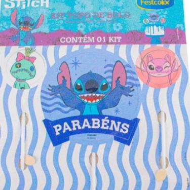 Imagem de Topper Para Bolo Stitch 3 Un - Festcolor