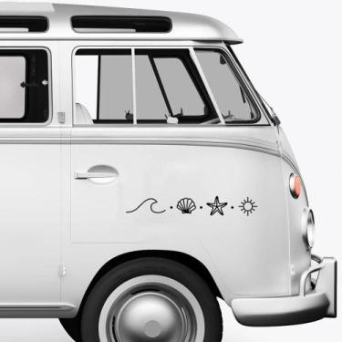 Imagem de Adesivos De Carro De Animais Marinhos E Conchas Para Camper Van, Carav