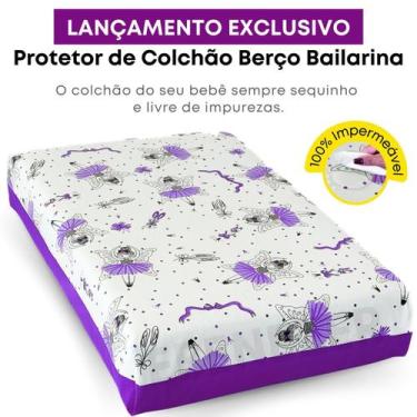 Imagem de Capa Para Colchão Estampado Berço Mini Cama Antixixi Silencioso - EBEN